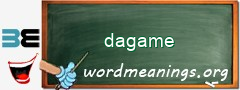 WordMeaning blackboard for dagame